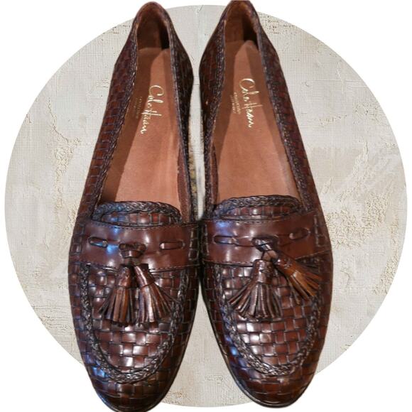 Cole Haan Dark Brown Leather Tassel Loafers - Picture 8 of 8